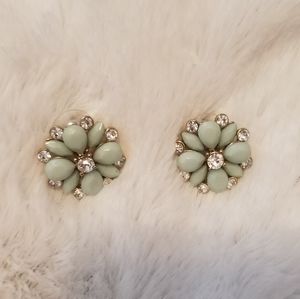LC Lauren Conrad mint color earrings